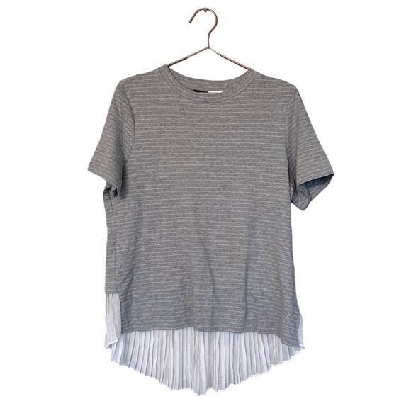 Banana Republic NWT medium Women’s striped multi fabric top - Picture 1 of 6